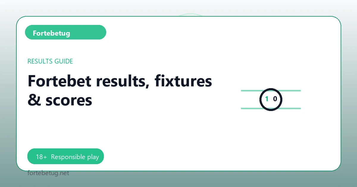 Fortebet results, fixtures & scores - Fortebetug guide