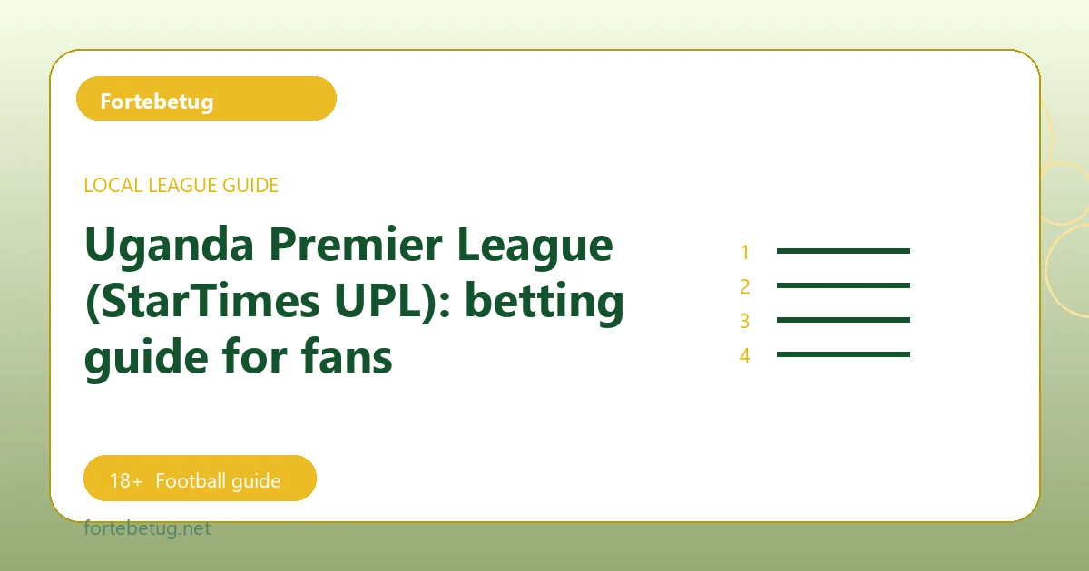 Uganda Premier League (StarTimes UPL): betting guide for fans - Fortebetug football guide